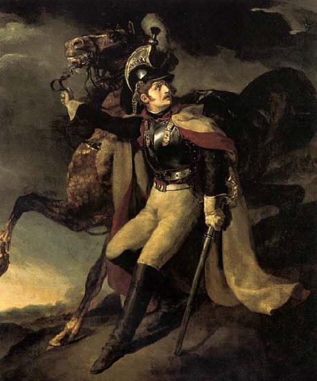 Theodore Gericault The Wounded Officer of the Imperial Guard Leaving the Battlefield oil painting picture